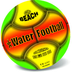 10-123 STAR BALL WATER FOOTBALL - ТОПКА СТАР 14 СМ НАДУТА ВОДЕН ФУТБОЛ FLUO