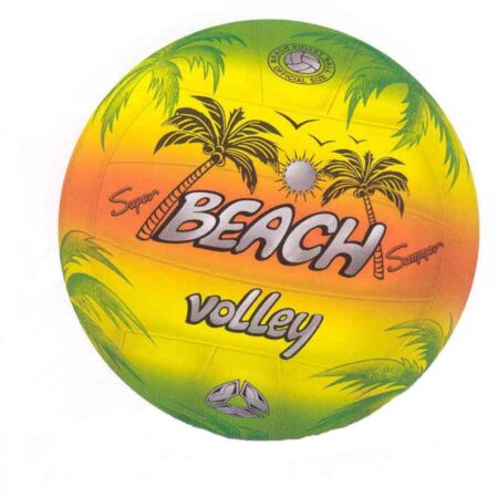 10-904 STAR BALL - ТОПКА STAR 21 СМ BEACH VOLLEY ПАЛМИ ЗЕЛЕНО, ЖЪЛТО, ОРАНЖЕВО