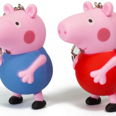 СВЕТЕЩИ КЛЮЧОДЪРЖАТЕЛИ PEPPA PIG - ПЕПА ПРАСЕТО 24 БР. В КУТИЯ