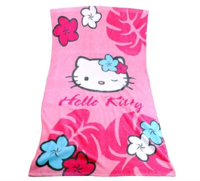 BEACH TOWELS HELLO KITTY - ПЛАЖНИ ХАВЛИИ HELLO KITTY - ХАВЛИИ ЗА ПЛАЖ С КАРТИНКИ С АНИМАЦИОННИ ГЕРОИ ХЕЛОУ КИТИ
