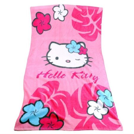 BEACH TOWELS HELLO KITTY - ПЛАЖНИ ХАВЛИИ HELLO KITTY - ХАВЛИИ ЗА ПЛАЖ С КАРТИНКИ С АНИМАЦИОННИ ГЕРОИ ХЕЛОУ КИТИ