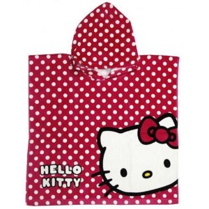 BEACH PONCHO HELLO KITTY -  ДЕТСКО ПОНЧО ЗА ПЛАЖ ХЕЛОУ КИТИ