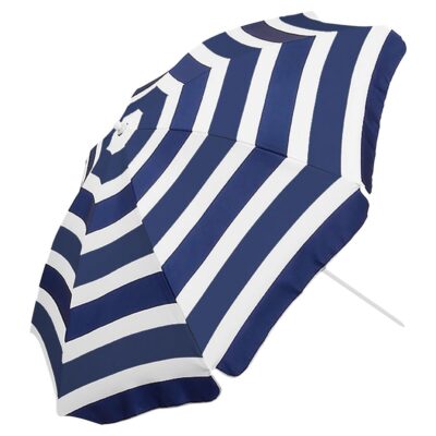 BEACH UMBRELLA BLUE AND WHITE STRIPES - ПЛАЖЕН ЧАДЪР НА СИНИ И БЕЛИ ИВИЦИ 150 CM ШИРОЧИНА ДО 190 CM ДЪЛЖИНА - Image 2