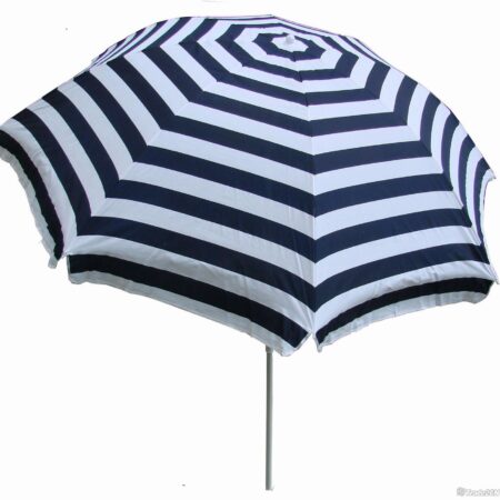 BEACH UMBRELLA BLUE AND WHITE STRIPES - ПЛАЖЕН ЧАДЪР НА СИНИ И БЕЛИ ИВИЦИ 150 CM ШИРОЧИНА ДО 190 CM ДЪЛЖИНА